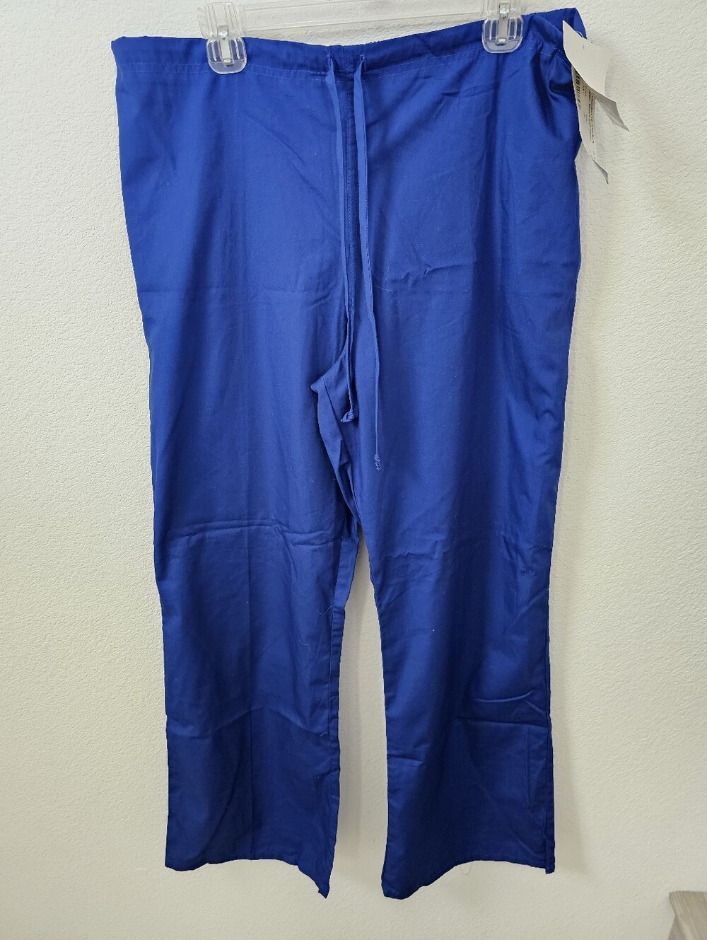 NWT Los Angeles Rose Cobalt Blue Flare Leg Scrub Pants - Low Rise Drawstring​
